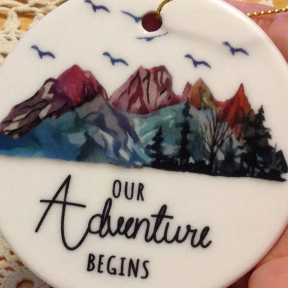 Christmas Ornament - Our Adventure Begins - Celebrate the Holidays